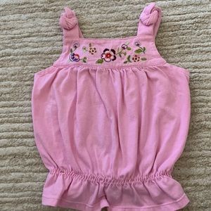 Baby embroidered tank top
